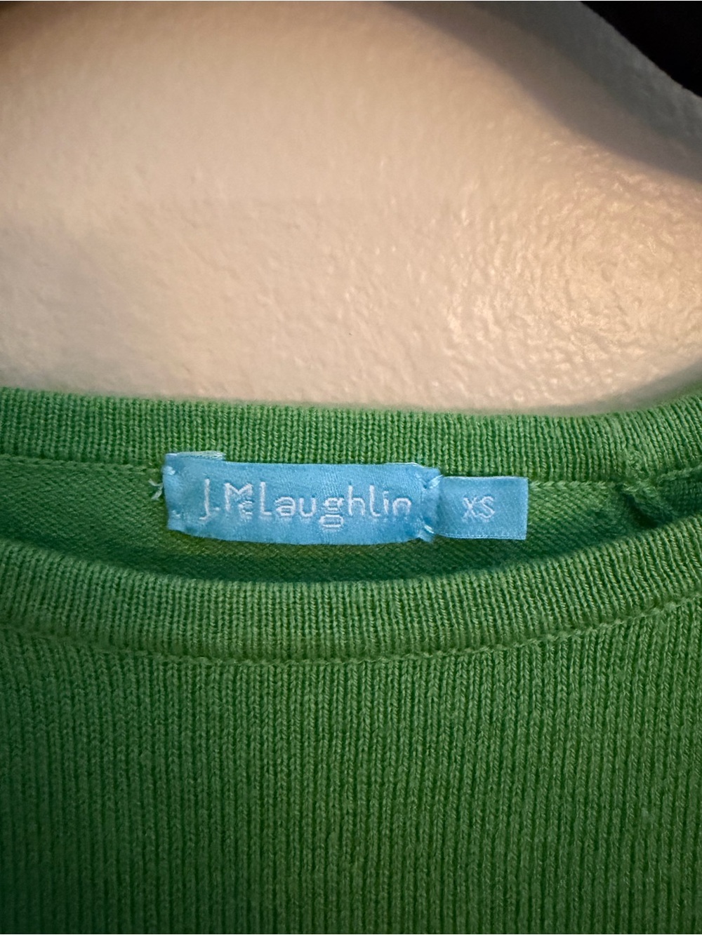 J.McLaughlin Green Fine Knit Button Sleeve Sweater XS Classic Preppy - Picture 4 of 7